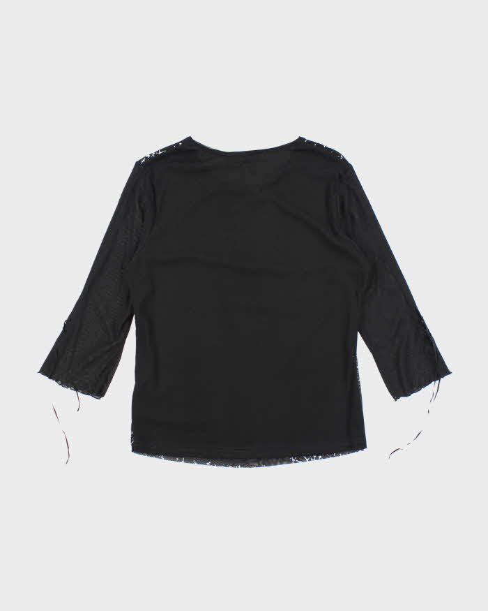 Vintage Y2k 00s Lolina Double Mesh Top - L