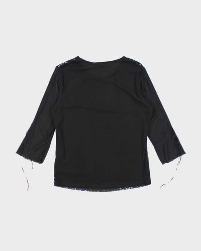 Vintage Y2k 00s Lolina Double Mesh Top - L
