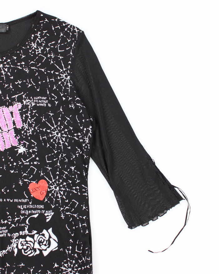 Vintage Y2k 00s Lolina Double Mesh Top - L