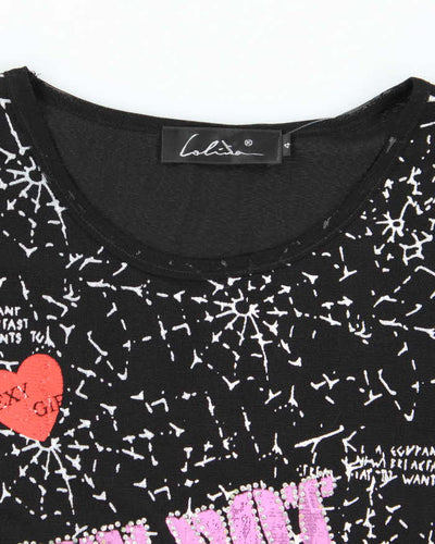 Vintage Y2k 00s Lolina Double Mesh Top - L