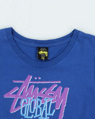 Vintage 00s Stussy Global Roots T-shirt - XS