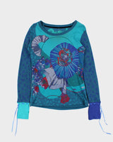 Vintage Y2k 00s Desigual Knit Sleeve T-shirt - M
