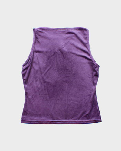 Vintage 90s Accomplice Velvet Glittery Top - S