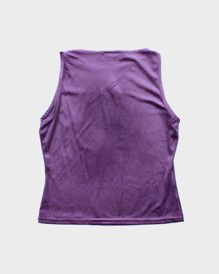 Vintage 90s Accomplice Velvet Glittery Top - S