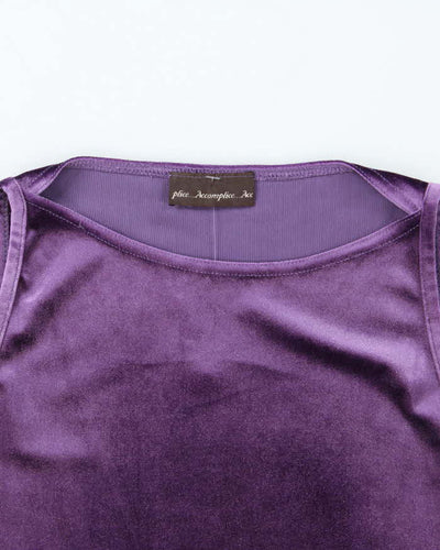 Vintage 90s Accomplice Velvet Glittery Top - S