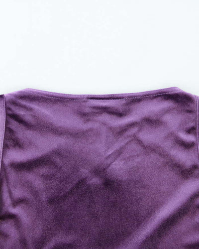 Vintage 90s Accomplice Velvet Glittery Top - S