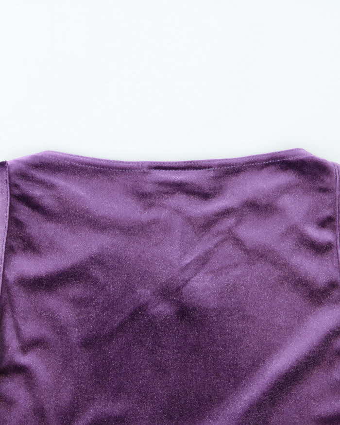 Vintage 90s Accomplice Velvet Glittery Top - S