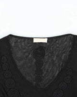 Vintage Y2k 00s Shirt Passion Mesh Knit Sleeve Top - S