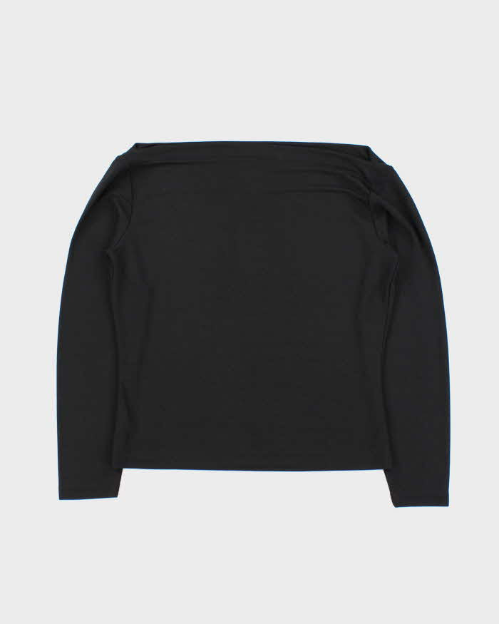 Vintage Y2k 00s Benetton Slash Cowl Neck Top - L