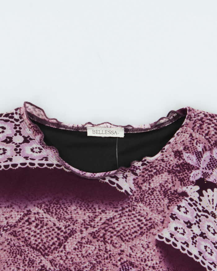 Vintage 90s 00s Bellessa Lined Mesh Top - M