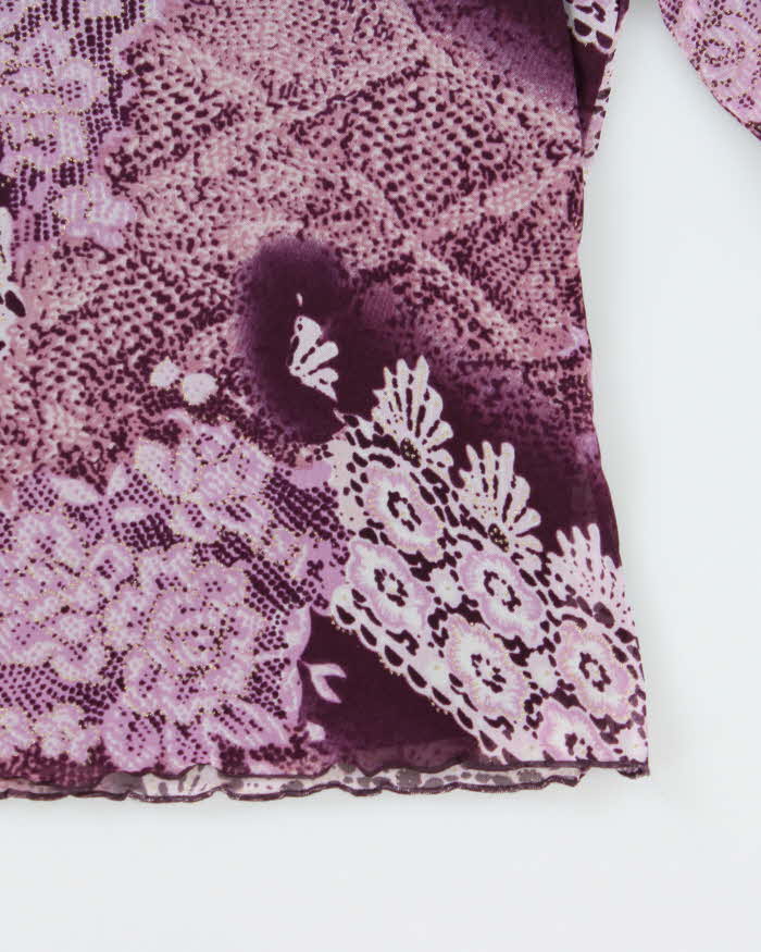 Vintage 90s 00s Bellessa Lined Mesh Top - M