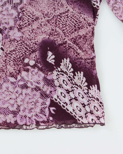 Vintage 90s 00s Bellessa Lined Mesh Top - M