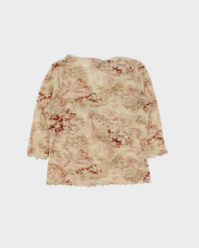 Vintage Y2k 00s Reitmans Mesh Top - L