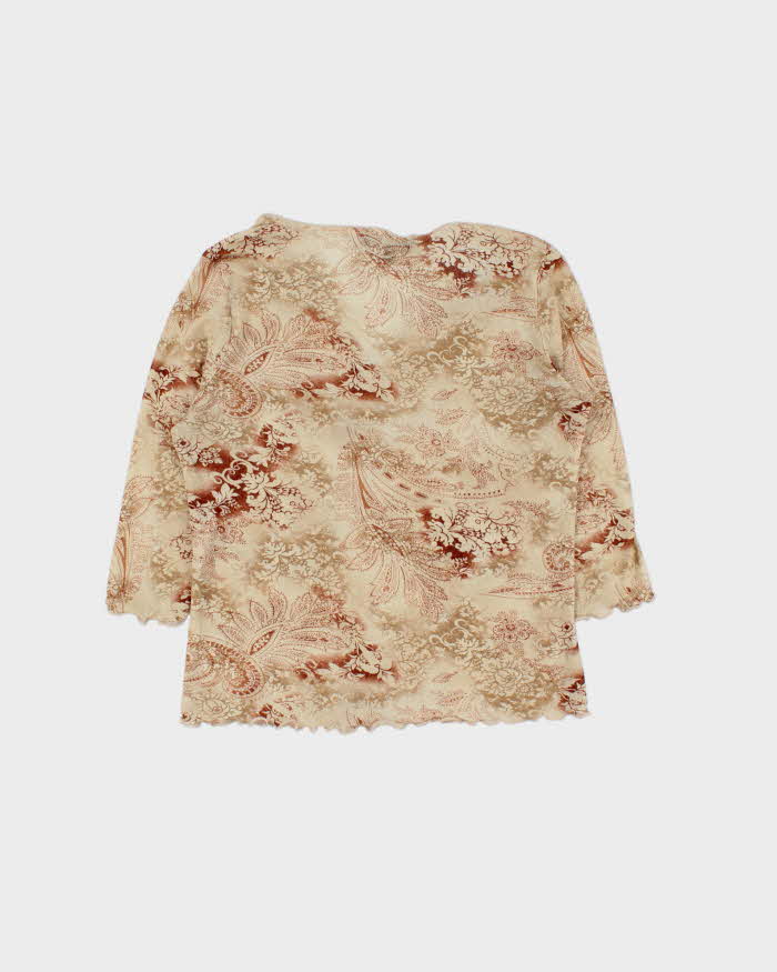 Vintage Y2k 00s Reitmans Mesh Top - L