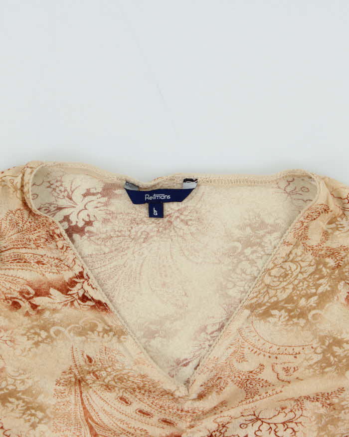 Vintage Y2k 00s Reitmans Mesh Top - L