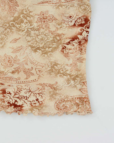 Vintage Y2k 00s Reitmans Mesh Top - L