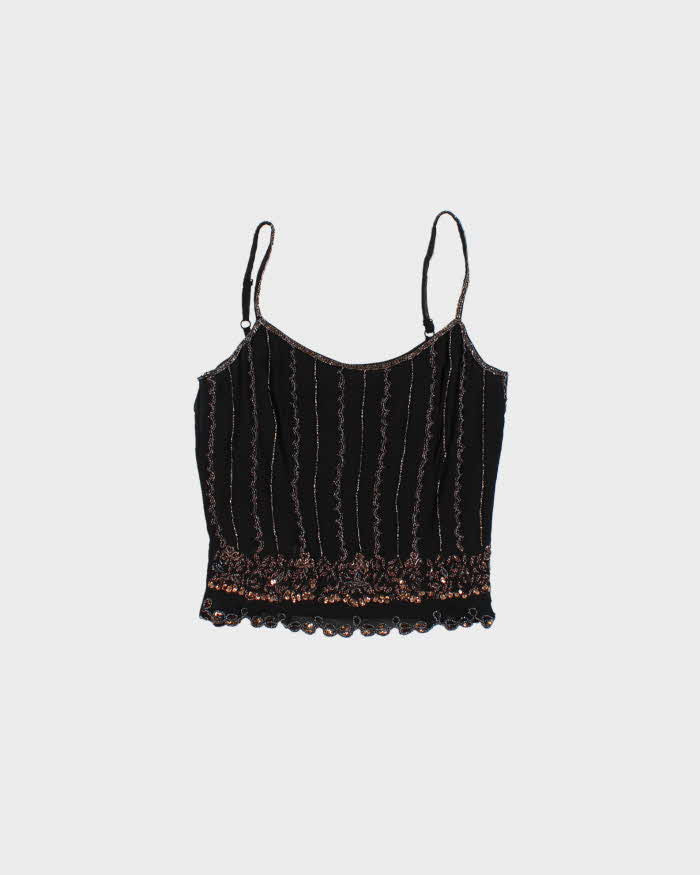 Vintage Y2k 00s Betsey Johnson Beaded Cami Top - S