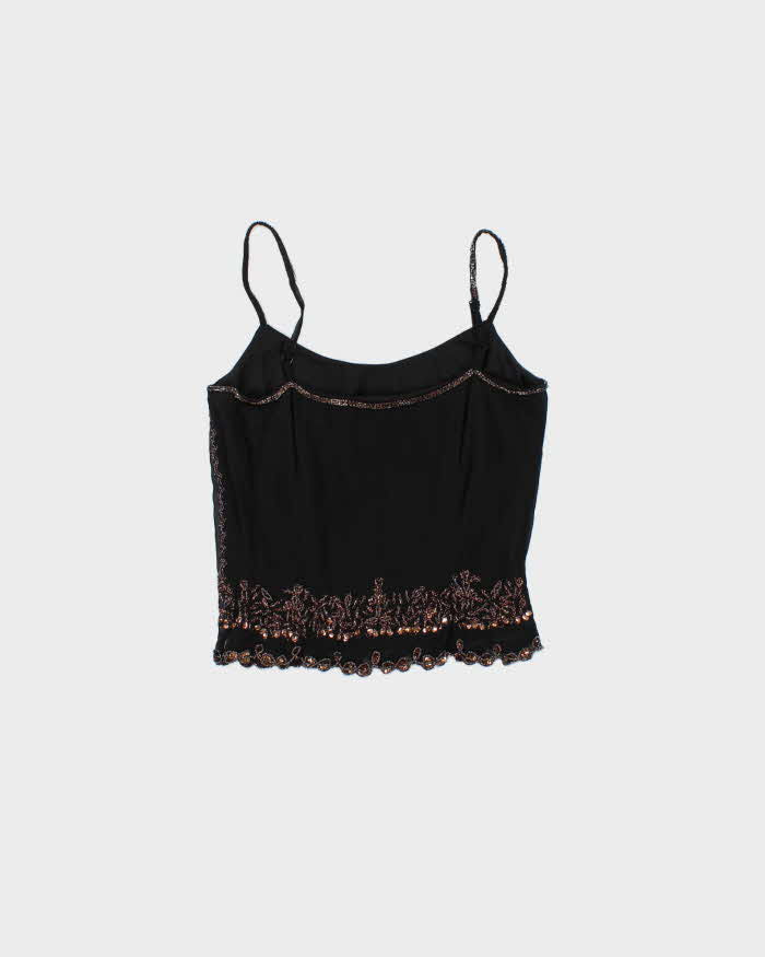 Vintage Y2k 00s Betsey Johnson Beaded Cami Top - S