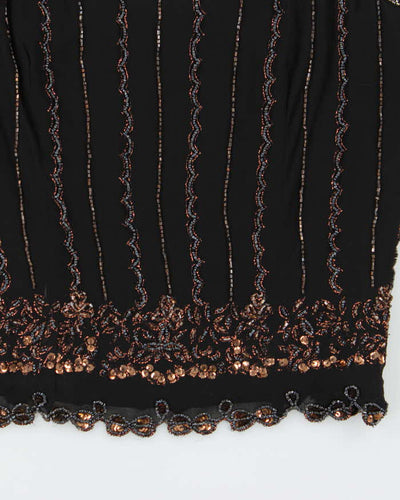 Vintage Y2k 00s Betsey Johnson Beaded Cami Top - S