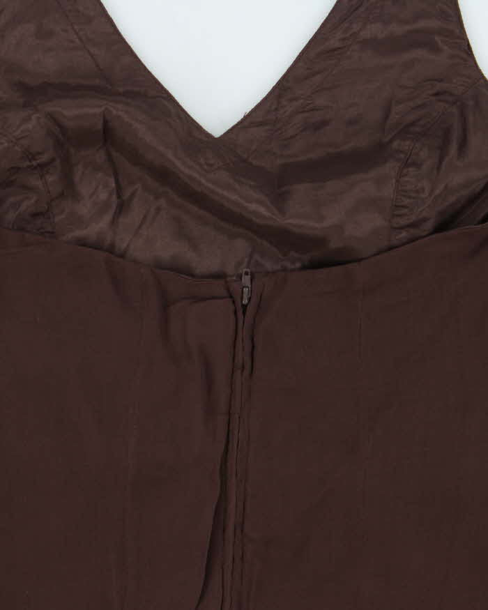 Vintage Y2k 00s Le Chateau Beaded Halter Neck Top - S