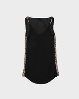 Vintage Women's 1990s Le Chateau Sequined Party Top - XXS