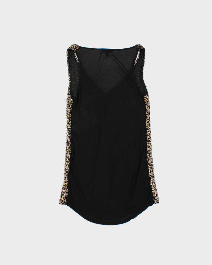 Vintage Women's 1990s Le Chateau Sequined Party Top - XXS