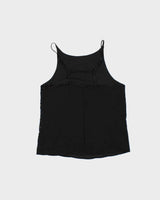 Vintage Women's Black Sequined Strappy Party Top - M