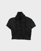 Vintage Y2k 00s Le Chateau Ruffle Bolero Top - S