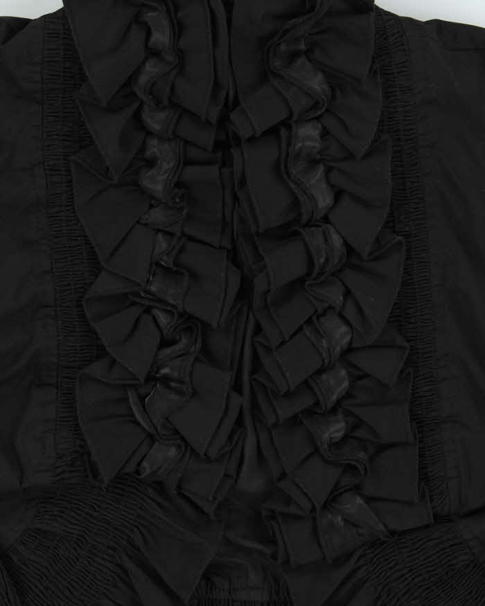 Vintage Y2k 00s Le Chateau Ruffle Bolero Top - S