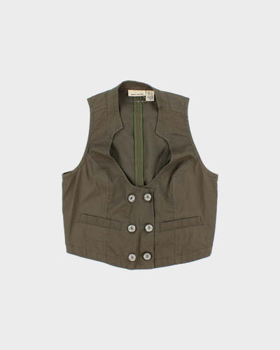 Vintage Y2k 00s DKNY Waistcoat Top - L