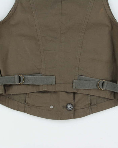 Vintage Y2k 00s DKNY Waistcoat Top - L