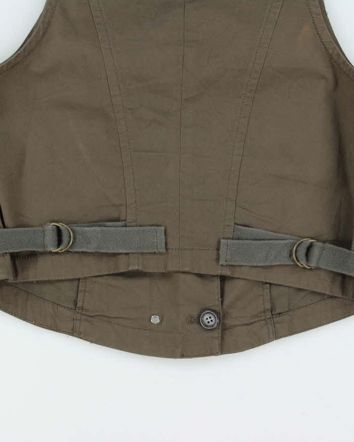 Vintage Y2k 00s DKNY Waistcoat Top - L