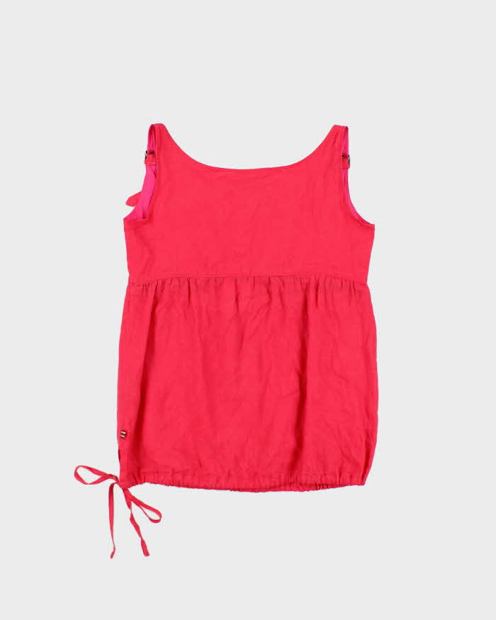 Vintage Burberry Buckle Strap Sleeveless Blouse - S