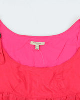 Vintage Burberry Buckle Strap Sleeveless Blouse - S