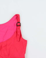 Vintage Burberry Buckle Strap Sleeveless Blouse - S
