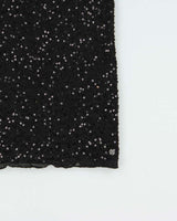 Vintage Y2k 00s Ralph Lauren Sequin Mesh Top - M