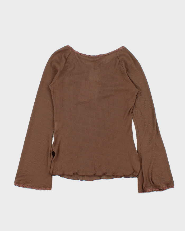 Vintage 90s Anne . X Bell Sleeve Top - S