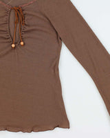 Vintage 90s Anne . X Bell Sleeve Top - S