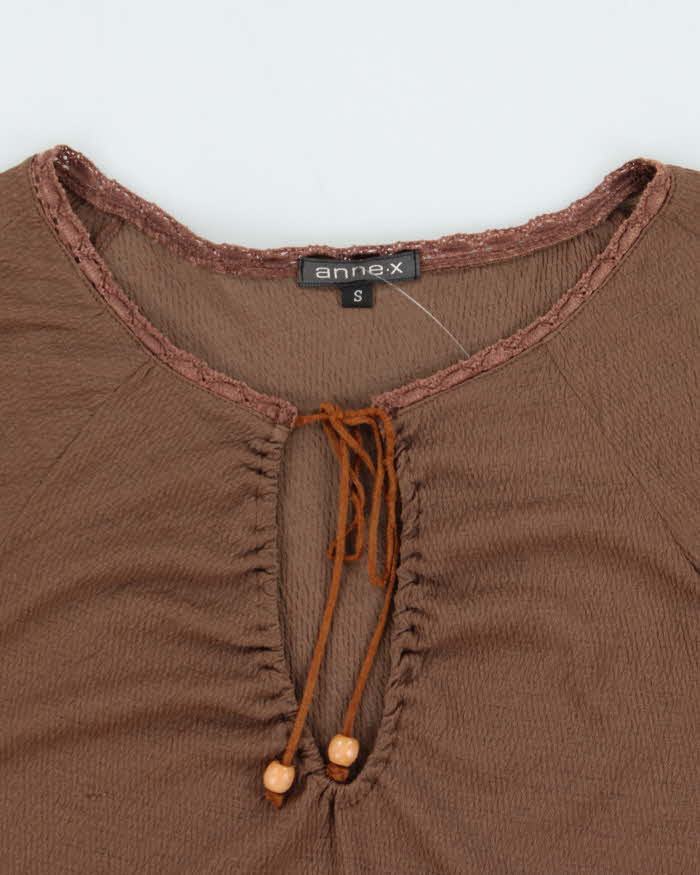 Vintage 90s Anne . X Bell Sleeve Top - S