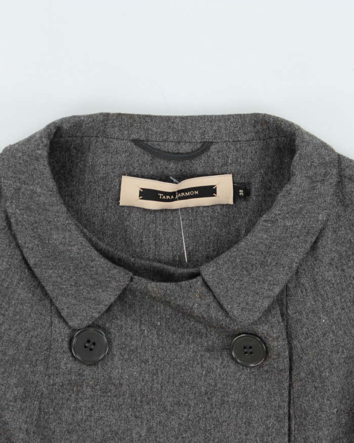 Tara Jarmon Double Breasted Wool Blend Waistcoat Top - M