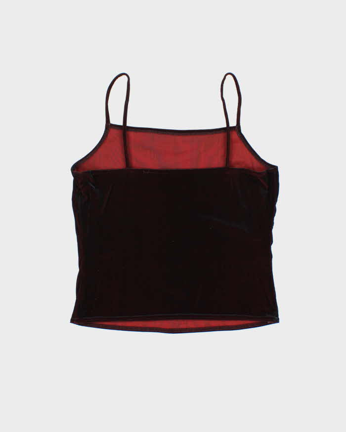 Vintage 90s M Studio Velvet Iridescent Cami - S
