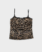 Vintage 90s Beechers Brooks Mesh Velvet Cami - XS