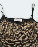 Vintage 90s Beechers Brooks Mesh Velvet Cami - XS