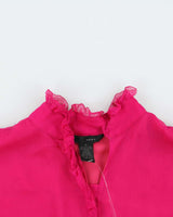 Vintage 00s W.D.N.Y Silk Blouse - L