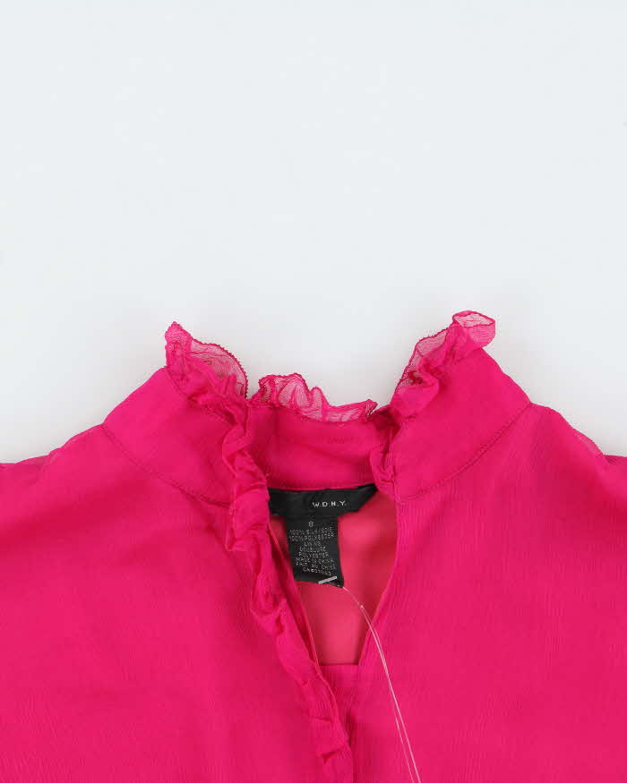 Vintage 00s W.D.N.Y Silk Blouse - L