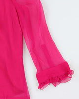 Vintage 00s W.D.N.Y Silk Blouse - L