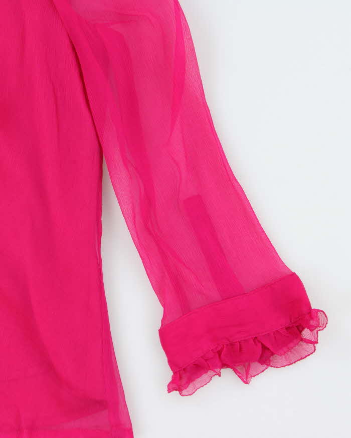 Vintage 00s W.D.N.Y Silk Blouse - L