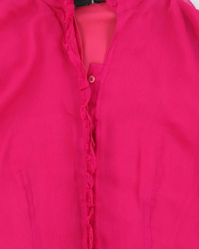 Vintage 00s W.D.N.Y Silk Blouse - L