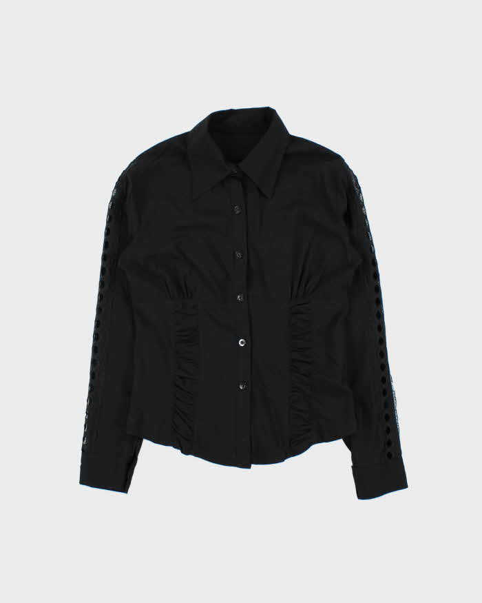 Vintage Y2k 00s Ruched Blouse - S