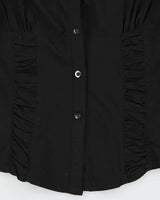 Vintage Y2k 00s Ruched Blouse - S